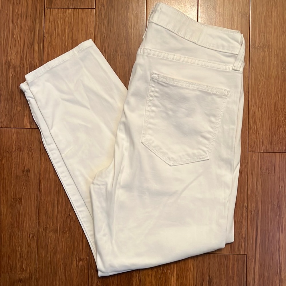 Just Black White Crop Skinny Jeans